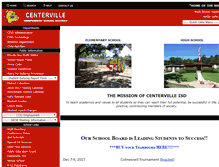 Tablet Screenshot of centervilleisd.net